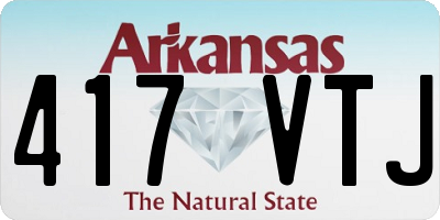 AR license plate 417VTJ