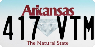 AR license plate 417VTM