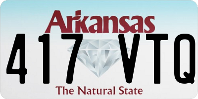 AR license plate 417VTQ