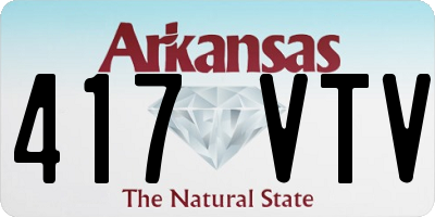 AR license plate 417VTV
