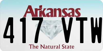 AR license plate 417VTW