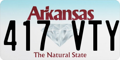 AR license plate 417VTY