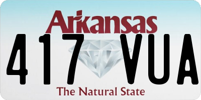 AR license plate 417VUA