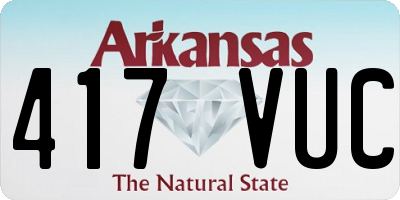 AR license plate 417VUC