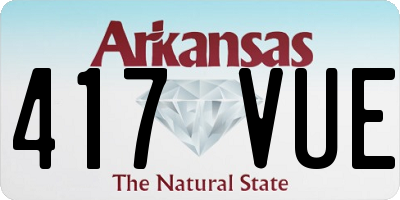 AR license plate 417VUE