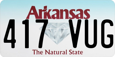 AR license plate 417VUG