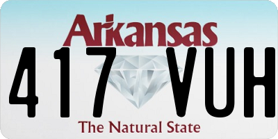 AR license plate 417VUH