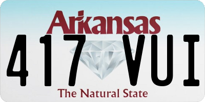AR license plate 417VUI