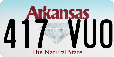 AR license plate 417VUO
