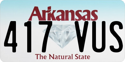 AR license plate 417VUS