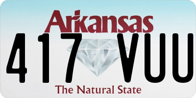 AR license plate 417VUU