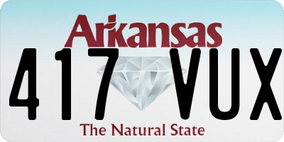 AR license plate 417VUX