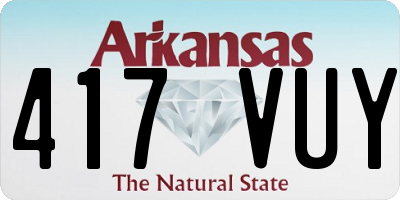 AR license plate 417VUY