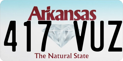 AR license plate 417VUZ
