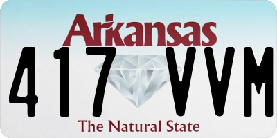 AR license plate 417VVM