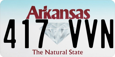 AR license plate 417VVN
