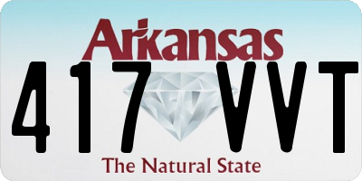 AR license plate 417VVT