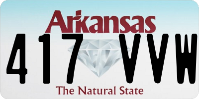 AR license plate 417VVW