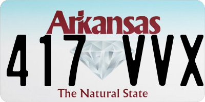 AR license plate 417VVX