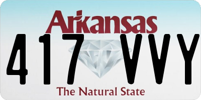 AR license plate 417VVY