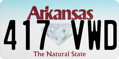 AR license plate 417VWD