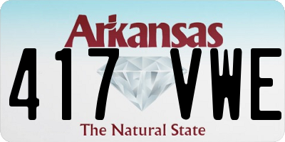 AR license plate 417VWE