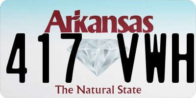 AR license plate 417VWH