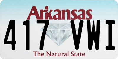AR license plate 417VWI