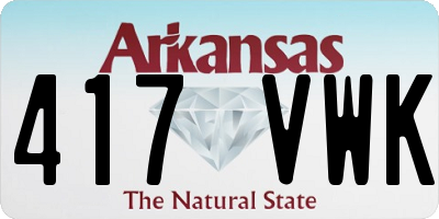 AR license plate 417VWK