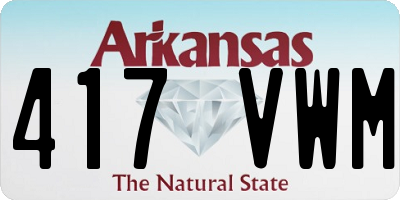 AR license plate 417VWM