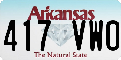 AR license plate 417VWO