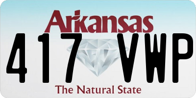 AR license plate 417VWP
