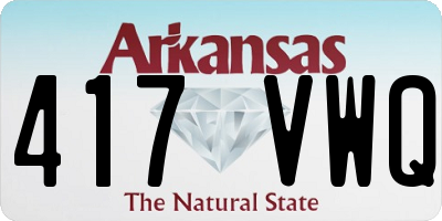 AR license plate 417VWQ
