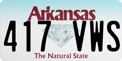 AR license plate 417VWS