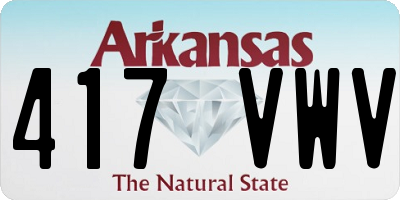 AR license plate 417VWV