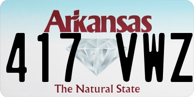 AR license plate 417VWZ
