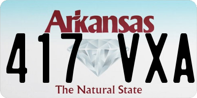 AR license plate 417VXA