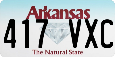 AR license plate 417VXC