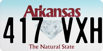 AR license plate 417VXH