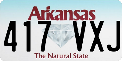 AR license plate 417VXJ