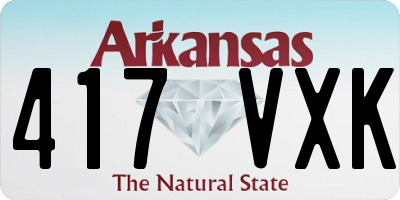 AR license plate 417VXK