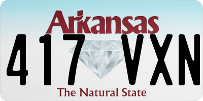 AR license plate 417VXN