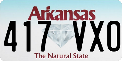 AR license plate 417VXO