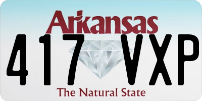 AR license plate 417VXP