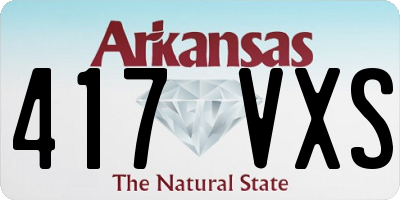 AR license plate 417VXS