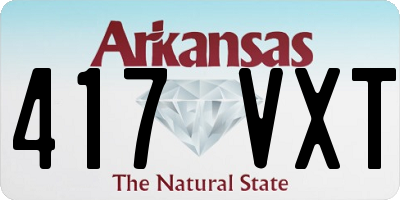 AR license plate 417VXT