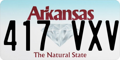 AR license plate 417VXV