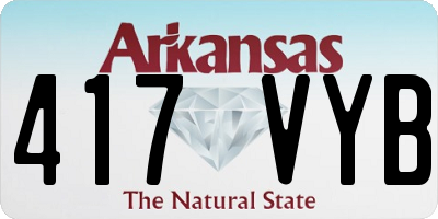 AR license plate 417VYB