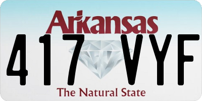 AR license plate 417VYF