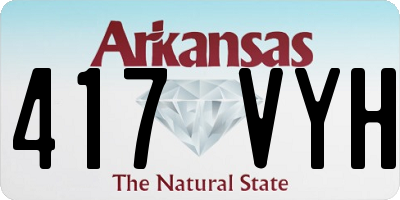 AR license plate 417VYH